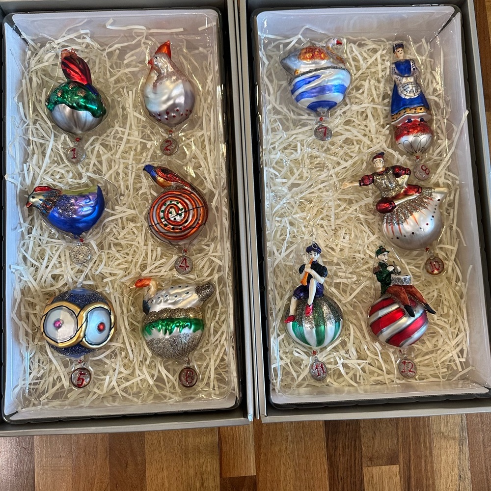SALE !!!! Pottery Barn Twelve Days Ornaments